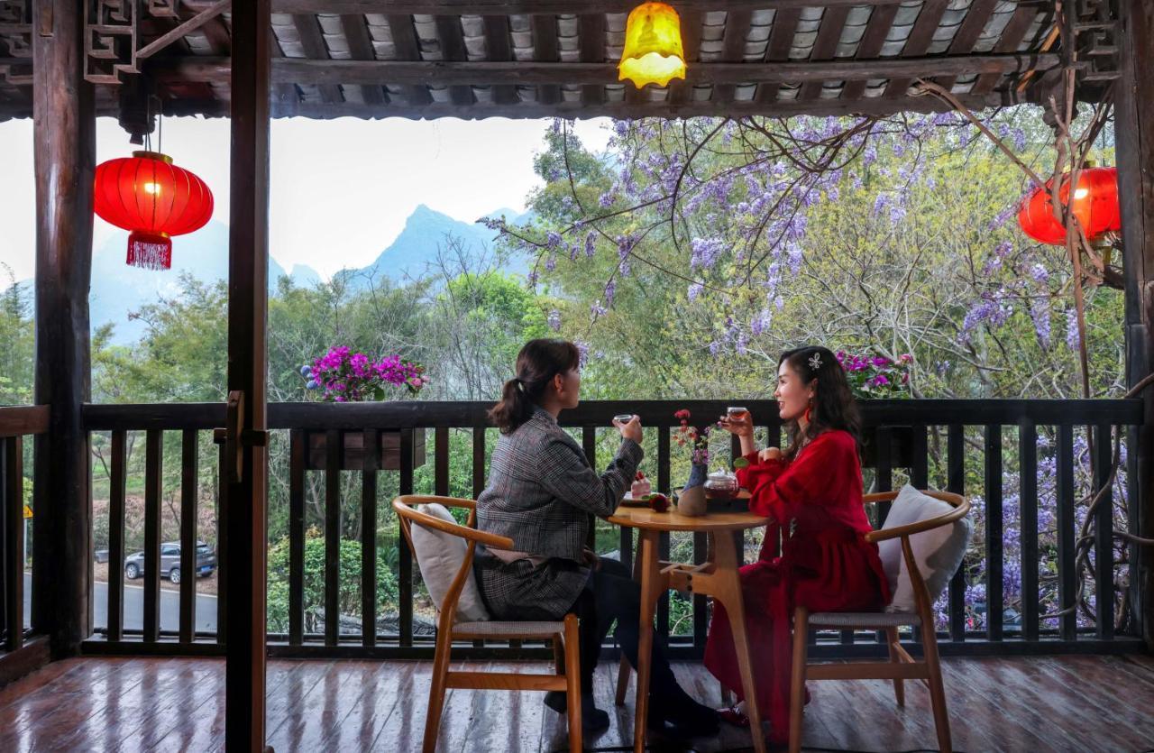 Yangshuo Tea Cozy--One Way Free Pick Up From Airport Or Ts 4 Nights Guest House Ngoại thất bức ảnh