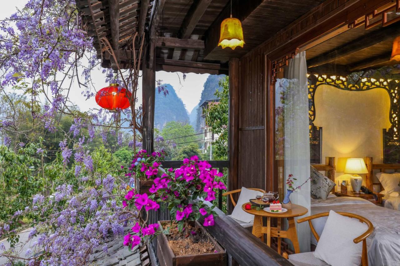 Yangshuo Tea Cozy--One Way Free Pick Up From Airport Or Ts 4 Nights Guest House Ngoại thất bức ảnh