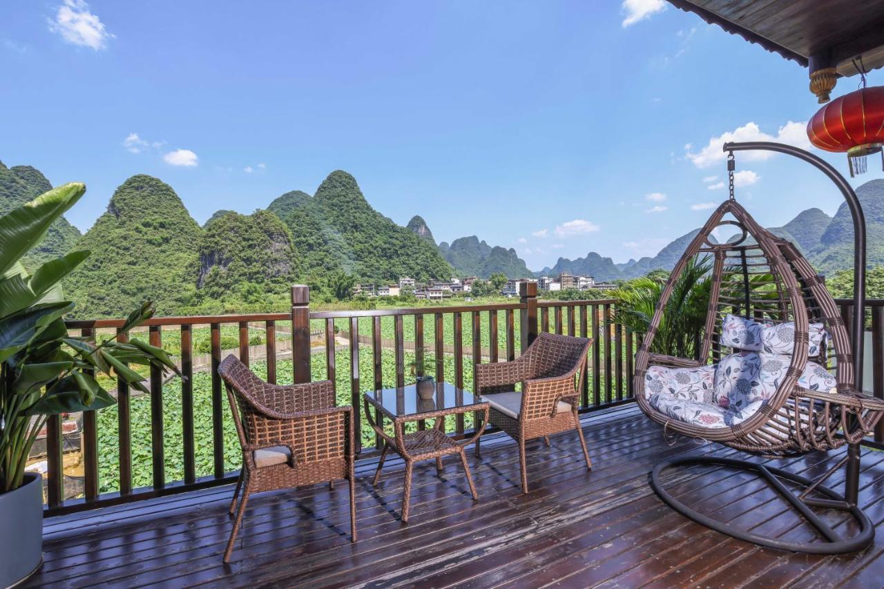 Yangshuo Tea Cozy--One Way Free Pick Up From Airport Or Ts 4 Nights Guest House Ngoại thất bức ảnh