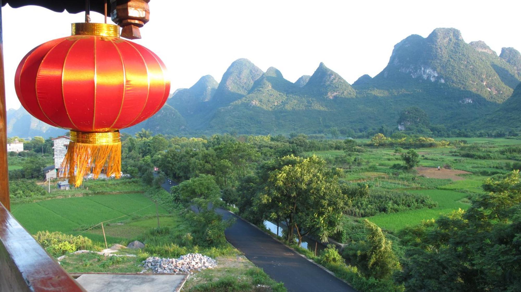 Yangshuo Tea Cozy--One Way Free Pick Up From Airport Or Ts 4 Nights Guest House Ngoại thất bức ảnh