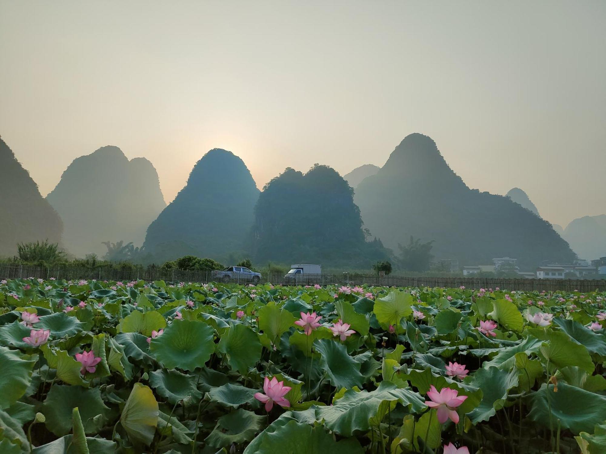 Yangshuo Tea Cozy--One Way Free Pick Up From Airport Or Ts 4 Nights Guest House Ngoại thất bức ảnh