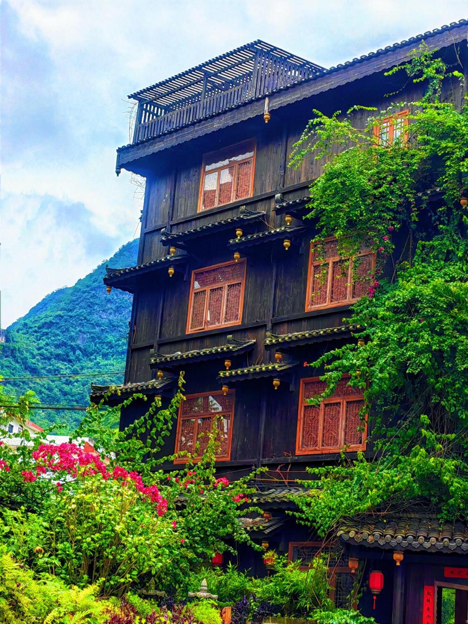 Yangshuo Tea Cozy--One Way Free Pick Up From Airport Or Ts 4 Nights Guest House Ngoại thất bức ảnh