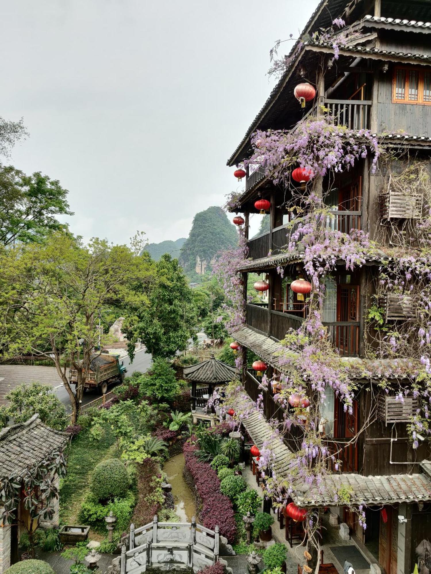 Yangshuo Tea Cozy--One Way Free Pick Up From Airport Or Ts 4 Nights Guest House Ngoại thất bức ảnh